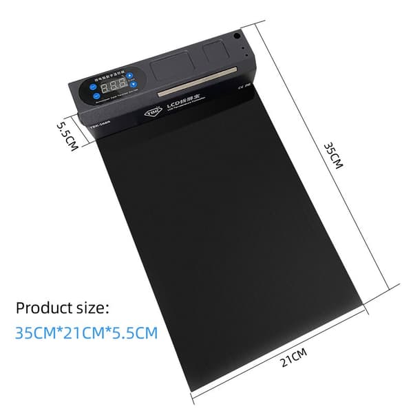 TBK-568 LCD-skärmseparator, snabb uppvärmning, dubbel spänning, kompakt design