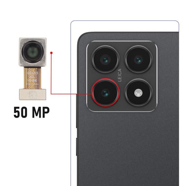 Baks kamera för Xiaomi 14T Relife Svart