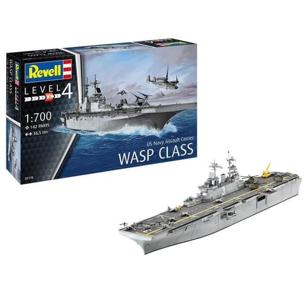 Revell TRANSPORTÖR DASSAUT USS WASP KLASS - 05178