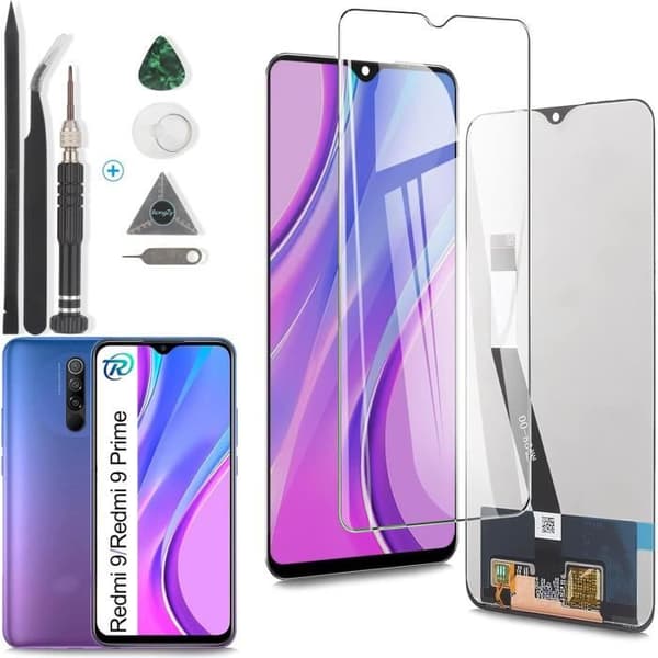 LCD Beröringsskärm - RongZy - Xiaomi Redmi 99 Prime - Svart - Verktygskit Inkluderat - Ersättning