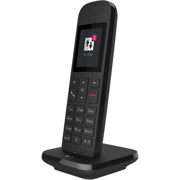 Speedphone 12 - Trådlös DECT-telefon med färgskärm 5 cm - Deutsche Telekom Svart