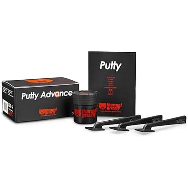Thermal Grizzly TG Putty Advance – Icke-ledande termisk pasta för GPU-modifikation och ersättning av termiska pads.