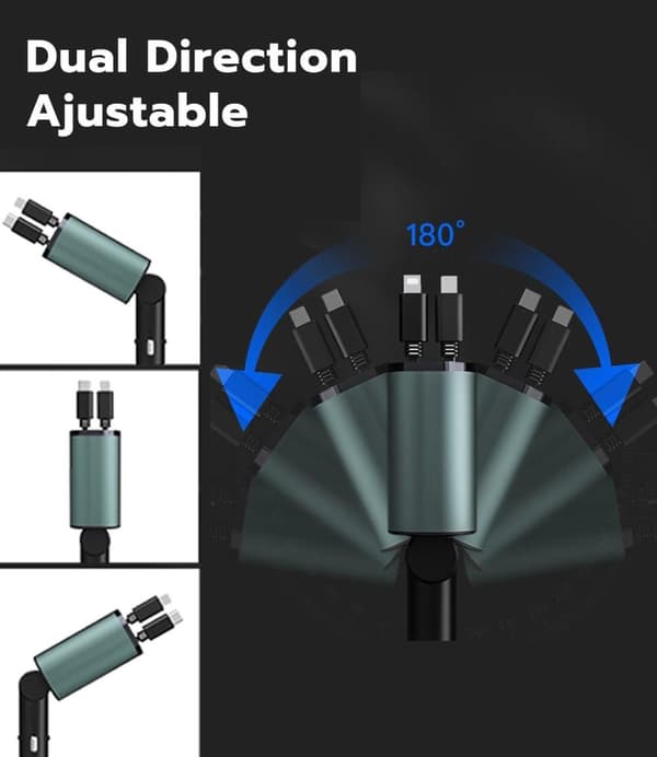 OBOSOE 2 Pack Autolaturi 100w - Autolaturi - iPhone/Samsung - USB-C