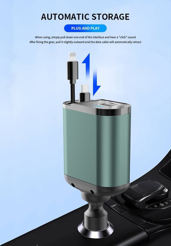 OBOSOE 2 Pack Autolaturi 100w - Autolaturi - iPhone/Samsung - USB-C