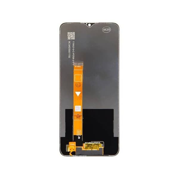 Ersättnings-LCD-skärm 6,5" för Realme C3 med svart pekskärm