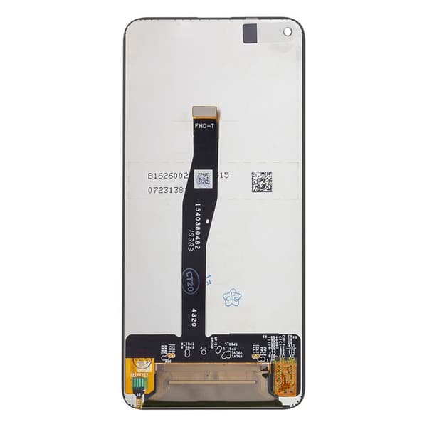 Ersättning LCD-skärm och pekglas för Huawei Nova 5T svart