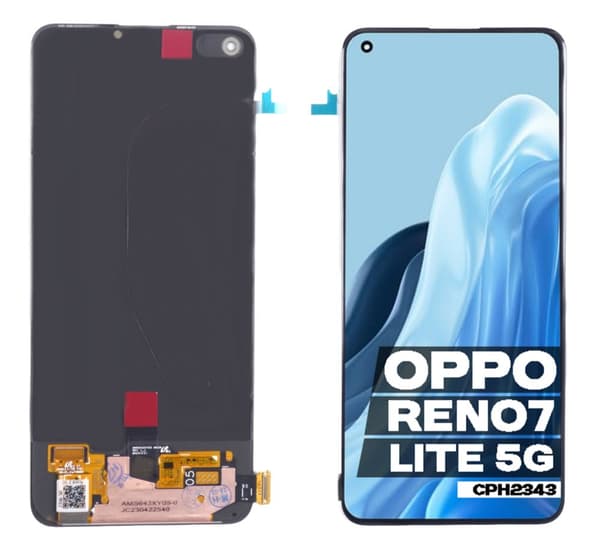 LCD-kosketusnäyttö Oppo Reno 7 Lite 5G CPH2343 OLED -puhelimelle