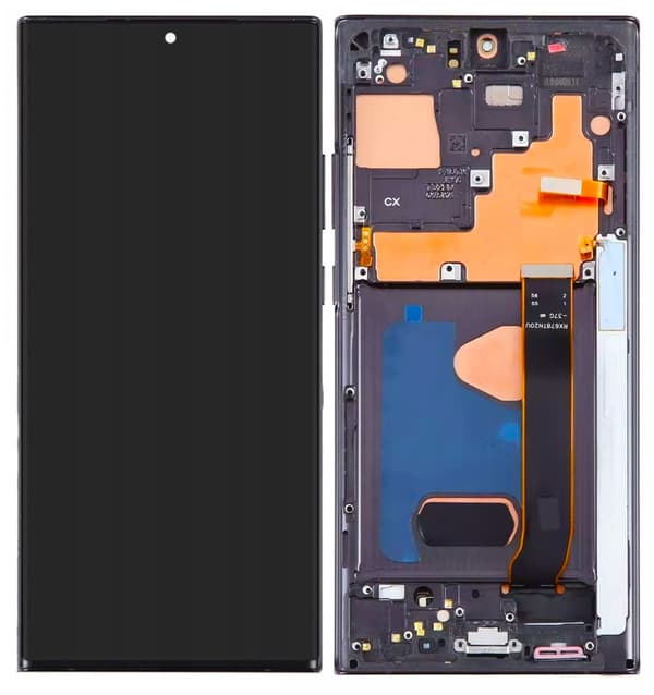 LCD-skærm med berøringsskærm til Samsung Galaxy Note 20 Ultra 5G OLED-ramme