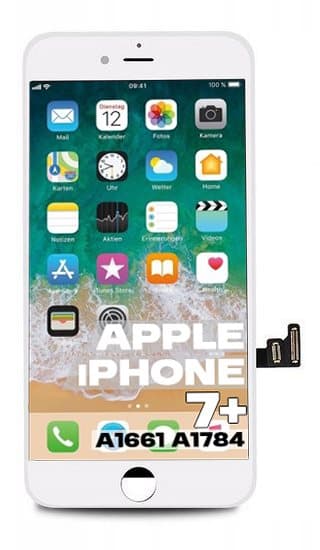 LCD-kosketusnäytön digitizer iPhone 7 Plus 7+:lle, valkoinen