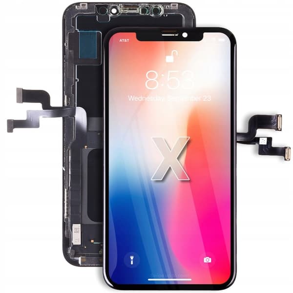 LCD-näytön kosketusnäytön digitoija iPhone X:lle