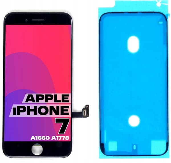 Apple iPhone 7 Skärm med Original RETINA-skärm Svart