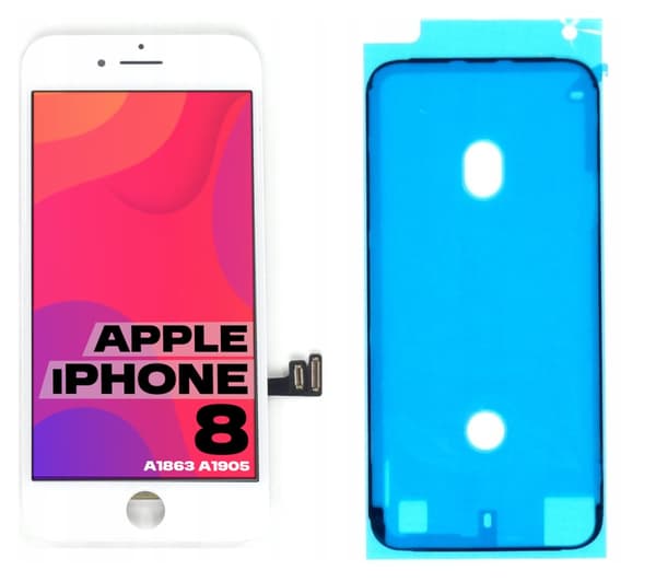 Apple iPhone 8 Skärm med Original RETINA-skärm Vit