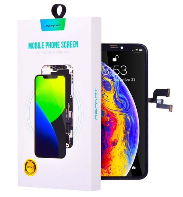 Skärmglas med pekskärm och digitalisator REPART för APPLE iPhone XS Soft OLED