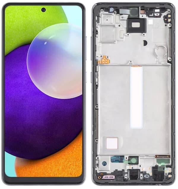 Skærm med berøringsskærm til Samsung Galaxy A52 A52s A525 A528 OLED-ramme