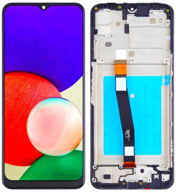 Alkuperäinen LCD-näyttö + Kosketusnäyttö Samsung SM-A226 Galaxy A22 5G (IPS) Mustakehys