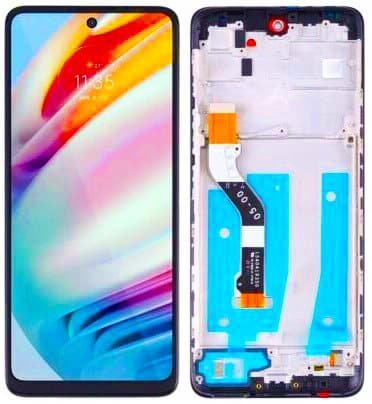 Original LCD-skärm för Motorola Moto G60 G40 Fusion Frame