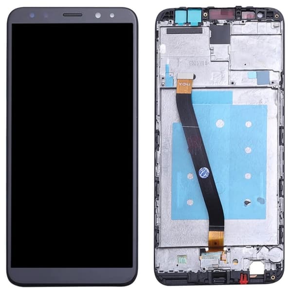 LCD-skærm + berøringsskærm Huawei Mate 10 Lite (renoveret) sort ramme