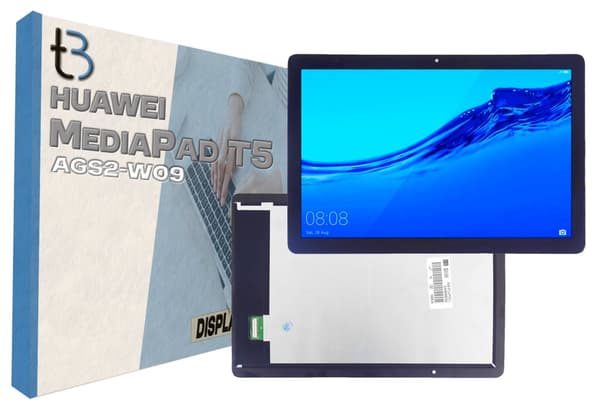 Original skärm med pekskärm för Huawei MediaPad T5 AGS2-W09 L09 Svart