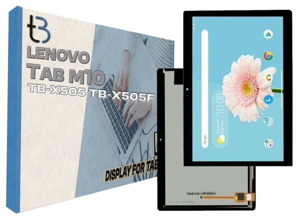 Original skärm med pekskärm för Lenovo Tab M10 TB-X505 TB-X505F Svart