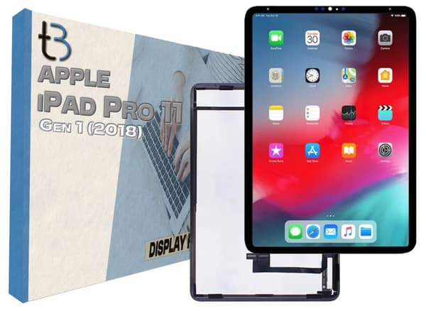 Original skærm med touch til Apple iPad Pro 11" Gen 1 (2018) sort