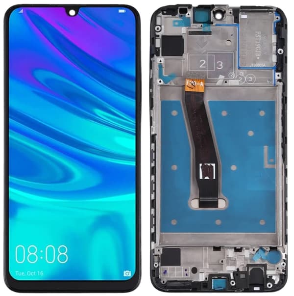 Original LCD-skærm + touchskærm Huawei P Smart 2019 POT-LX1 (renoveret) ramme sort