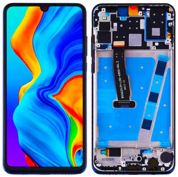 Original LCD-skärm för Huawei P30 LITE MAR-LX1A Ram Svart