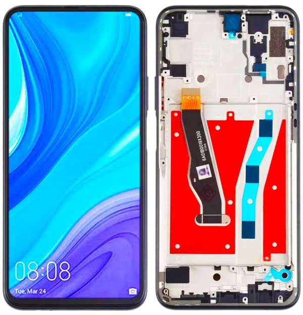 LCD-näyttö + kosketusnäyttö Huawei P Smart Pro STK-L21 Prime (Kunnostettu musta kehys)