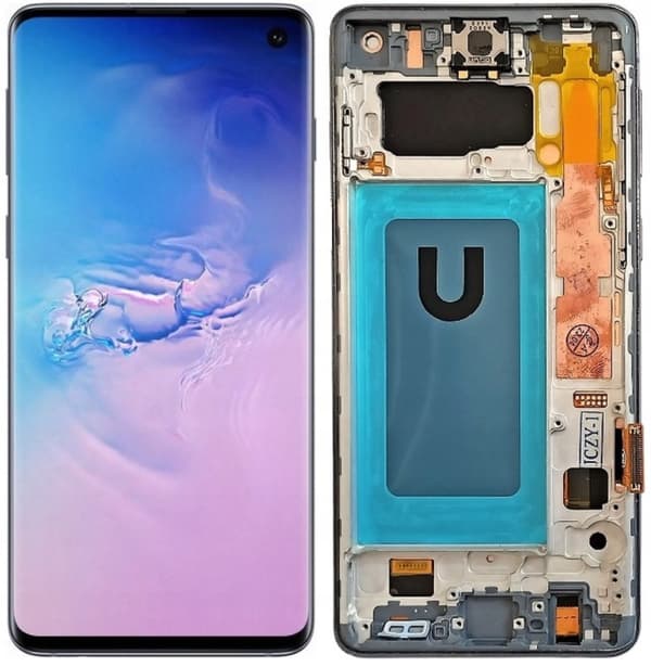 LCD-näyttö + kosketusnäyttö Samsung Galaxy S10 G973F SM-G973F Incell musta kehys