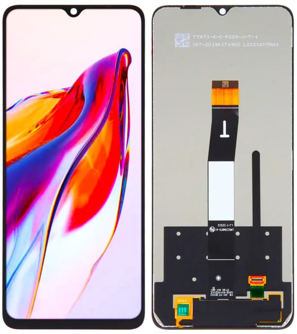 Alkuperäinen LCD-näyttö + kosketusnäyttö Xiaomi REDMI 12C 22120RN86G (Kunnostettu)