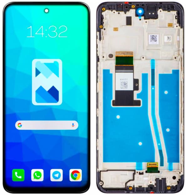 Original LCD-skärm + pekskärm Motorola Moto G53 5G XT2335 (renoverad)