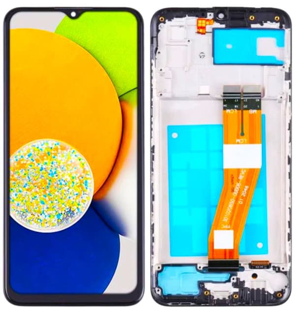 Original LCD-skærm til berøringsskærm til Samsung Galaxy A03 SM-A035F Frame
