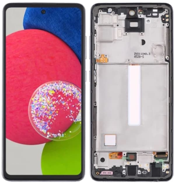 LCD-näyttö + kosketusnäyttö Samsung Galaxy A52S 5G SM-A528B Incell musta kehys