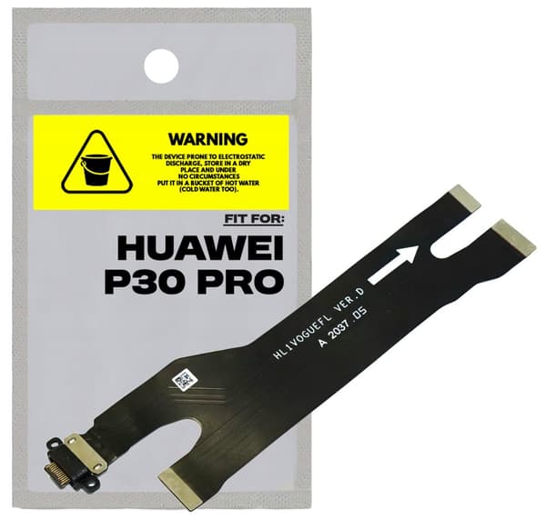 Original opladningsstik til Huawei P30 Pro - Tradebit