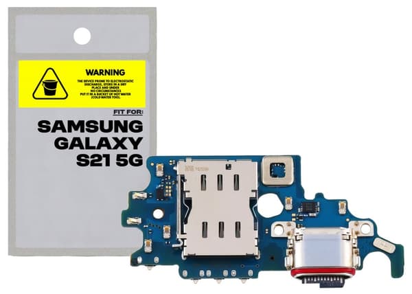Alkuperäinen latauspistoke latausportin liitin Samsung Galaxy S21 5G:lle