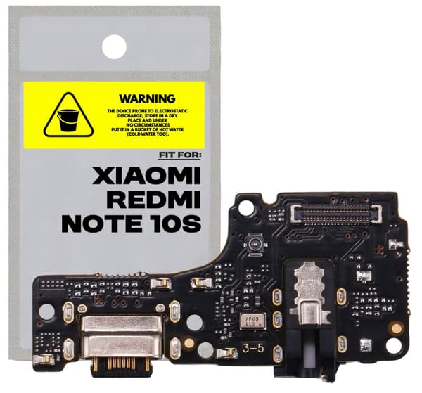Alkuperäinen latauspistoke ja latausporttikortti Xiaomi Redmi Note 10S:lle