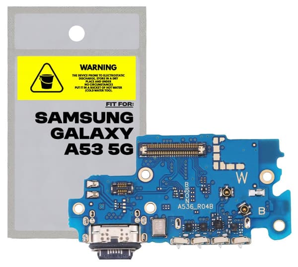 Alkuperäinen latauspistoke latausportin liitin Samsung Galaxy A53 5G:lle