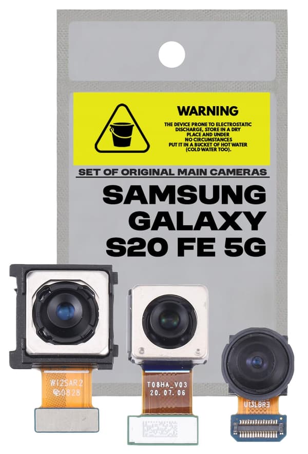 Alkuperäinen pääkamerasarja 3 kpl Samsung S20 FE 5G SM-G781B:lle