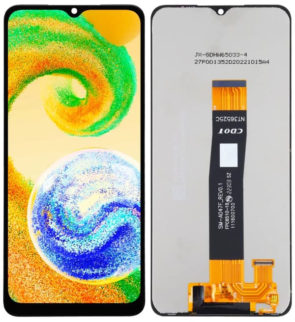 Original LCD-skærm + berøringsskærm Samsung Galaxy A04s SM-A047F 2022 (istandsat)