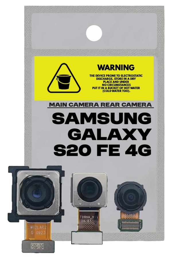 Alkuperäinen pääkamerasarja 3 kpl Samsung S20 FE 4G SM-G785F:lle