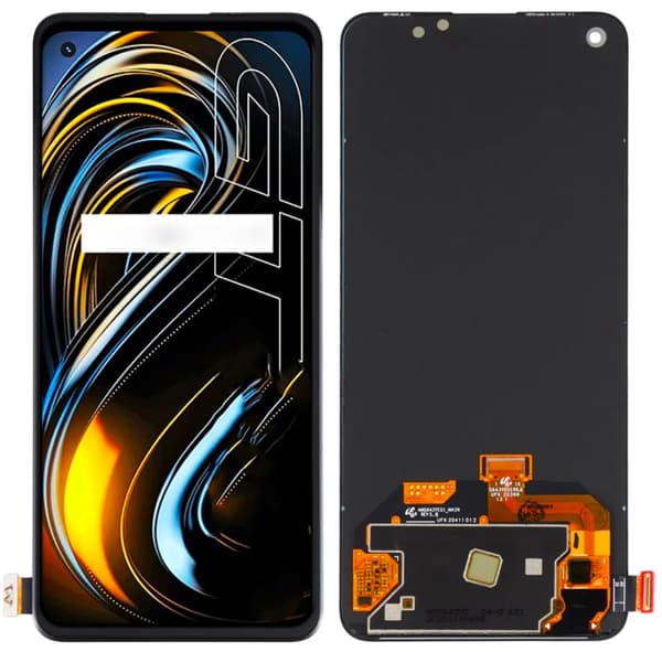 LCD-näyttö + kosketusnäyttö Oppo Realme GT 5G RMX2202 OLED -puhelimelle