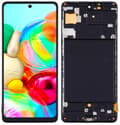 Miniatyrbillede 1 af 2: LCD-skærm + touchskærm Samsung Galaxy A71 SM-A715F Incell sort ramme