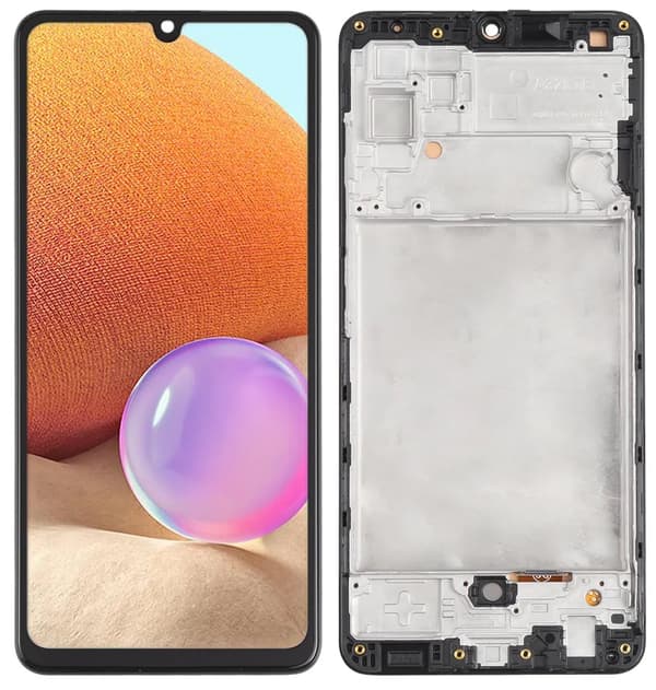 LCD-näyttö + kosketusnäyttö Samsung Galaxy A32 4G A325 A325 A325F OLED-kehys