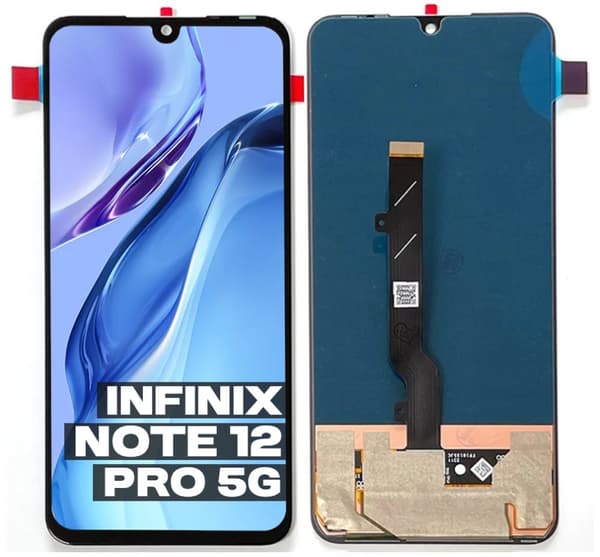 LCD-näyttö + kosketusnäyttö Infinix Note 12 Pro 5G OLED -puhelimelle