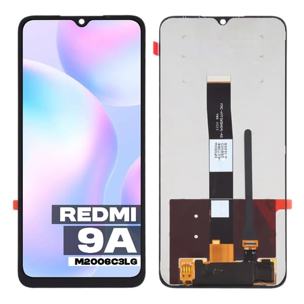 LCD-skärm + pekskärm Redmi 9A M2006C3LG M2006C3LI svart