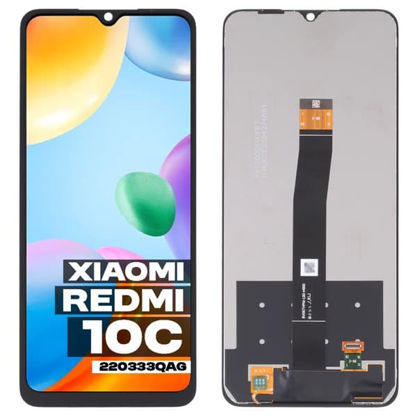 LCD-näyttö + kosketusnäyttö Xiaomi REDMI 10c 220333QAG 220333QBI musta