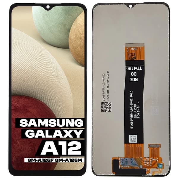 LCD-skærm + berøringsskærm Samsung A12 SM-A125F SM-A125M SM-A125F/DS Sort