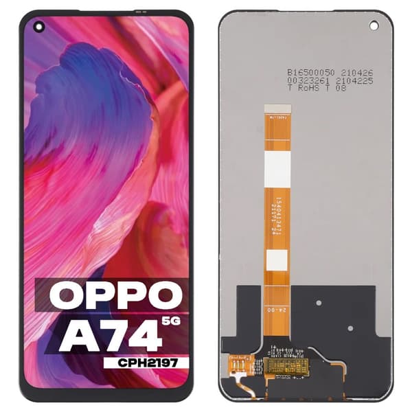 LCD-näyttö + kosketusnäyttö Oppo A74 5G CPH2197 CPH2263 LTPS TFT musta