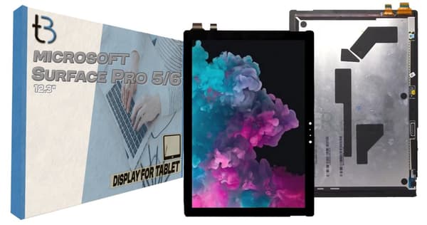 Original skærm med touch til Microsoft Surface Pro 5/6 12,3" sort