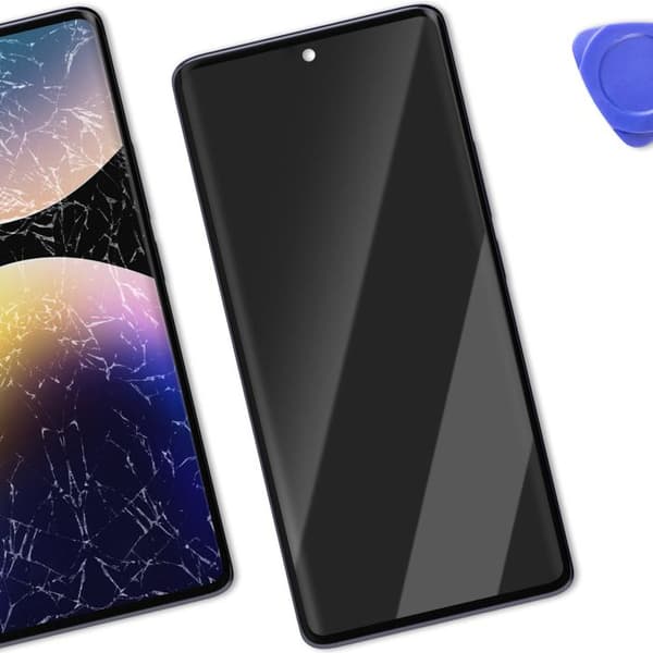 Skärm för Redmi Note 14 Pro 4G LCD + Touchglas + Original Xiaomi Chassi Lila