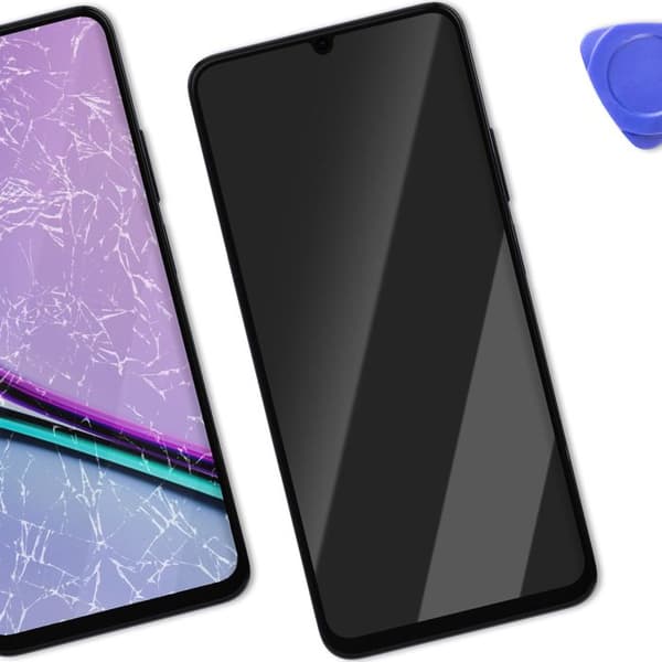 Skärm för Realme Note 60 LCD + Touchglas + Original Realme Svart Chassi